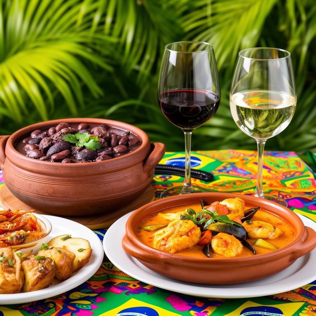 Harmonização de vinhos com comida brasileira